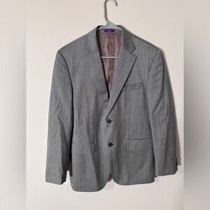 Basso gray charcoal two button men’s blazer Korean made